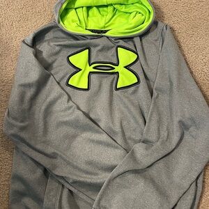 Under Armour Gray Sweatshirt with Bright Green Accents